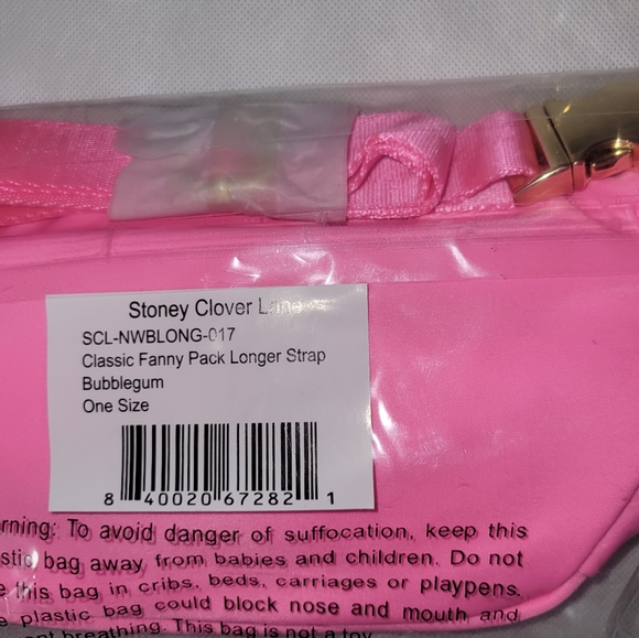 Stoney clover lane fanny pack bubblegum pink nwt longer strap classic - Picture 7 of 8